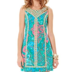 Lilly Pulitzer Lilly lounge shift dress 4 multi